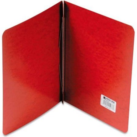 ACCO ACCO Presstex Report Cover, Side Open, Prong Clip, Letter, 3" Capacity, Red 25078